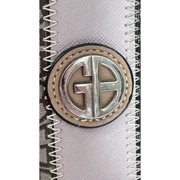 Giani Bernini Med Tote Bag Multi-Color Patchwork Striped Shoulder Bag Purse - Picture 9 of 16